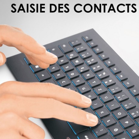 Saisie des contacts
