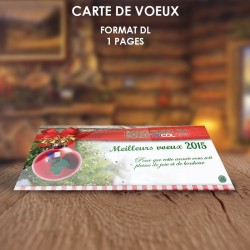 Carte de voeux 2016 de 1 à 4 pages