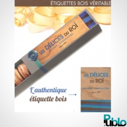Étiquettes en bois