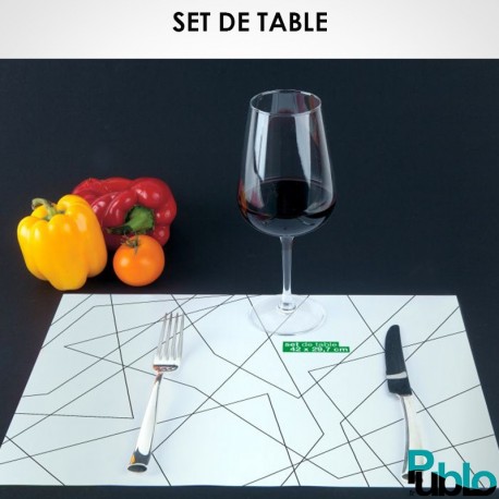 Set de table 30x42cm personnalisable