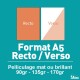 Flyers A5 Recto/Verso de 90 à 170 gr option pelliculage