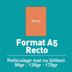 Flyers A5 Recto de 90 à 170 gr option pelliculage