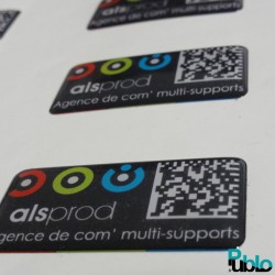 Autocollant résiné