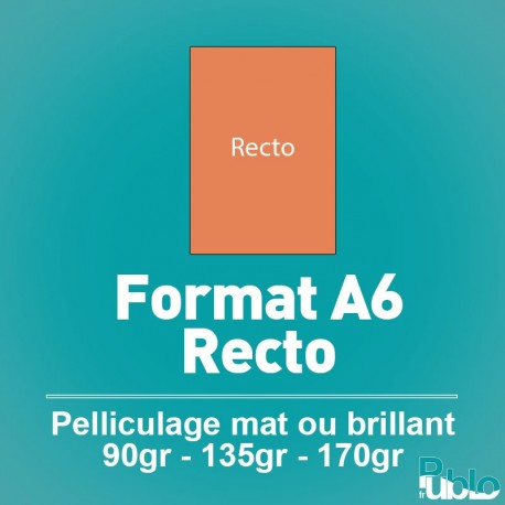 Flyers A5 Recto de 90 à 170 gr option pelliculage