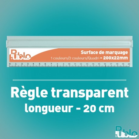 Règles publicitaires 20 cm