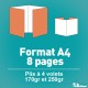 Dépliant A4 8 pages de 170gr et 250gr
