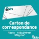 Carton de correspondance / d'invitation DL (210 x 105 mm)
