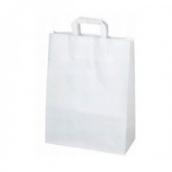 Sacs KRAFT - 220 + 100 x 290 mm (Blanc)