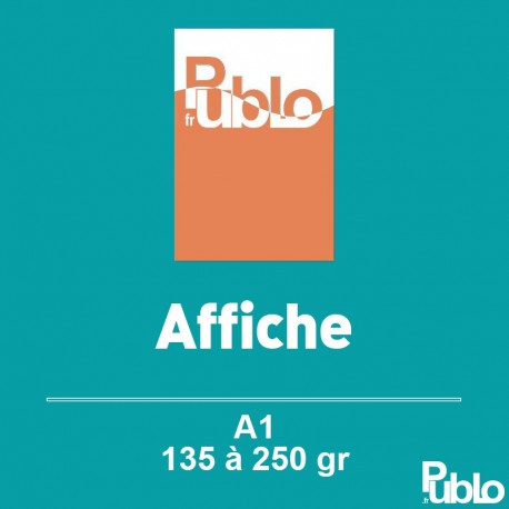 Affiches A1 Recto de 135 à 250 gr option pelliculage