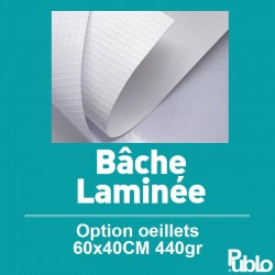 Bâche Laminée 440gr (60x40cm)