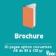Brochure A6 20 pages de 90 à 135 gr option couverture