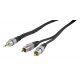 Câble Jack 3,5mm stéréo mâle et 2 RCA mâles