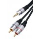 Câble Jack 3,5mm stéréo mâle et 2 RCA mâles