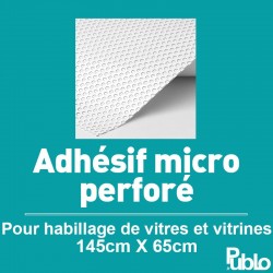 Adhésif microperforé vitre arrière de voiture (145x65cm)