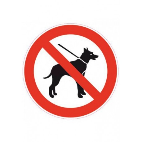 Panneau Chien Interdit