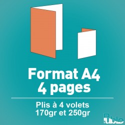 Dépliants A4 4 pages
