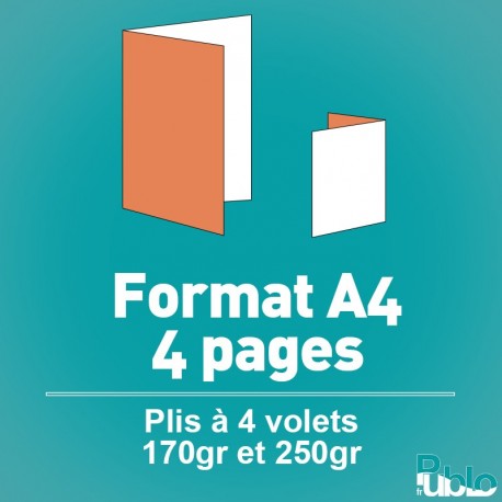 Dépliants A4 4 pages