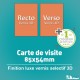 Carte de visite - Finition luxe vernis sélectif 3D