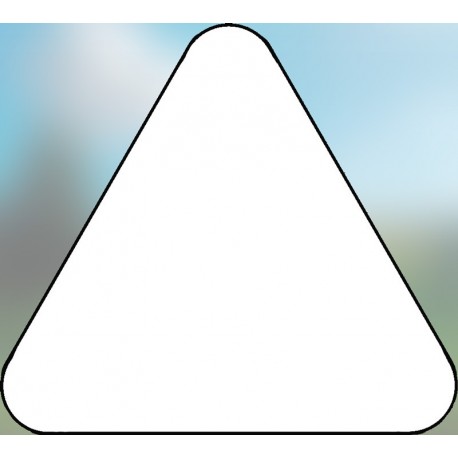 Panneau triangulaire alu dibond
