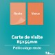 Carte de visite, 1, 2 et 4 pages, option pelliculage