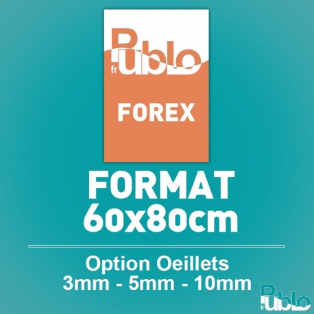 Panneaux Forex 3mm (80x60cm) 