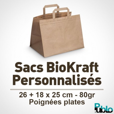 Sac en Kraft 260+180x250 mm