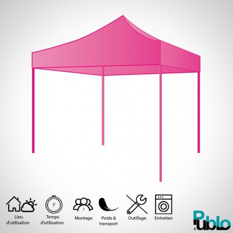 Tente pliable 300 x 300 cm