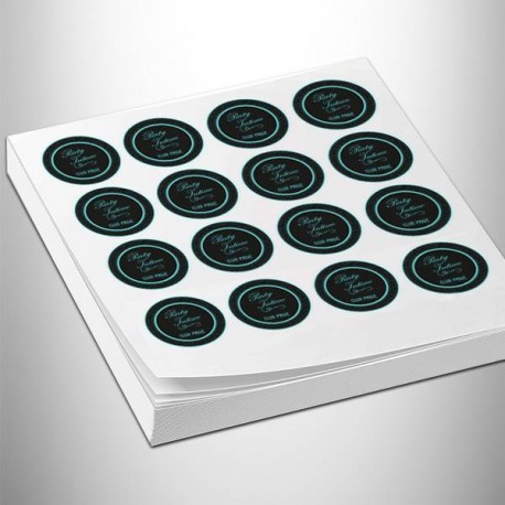 Autocollant rond sur mesure