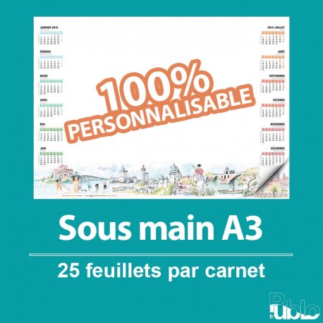 Sous main A3 - 20 feuillets