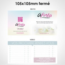 Carte de RDV 4 pages - Afinéa Amilly