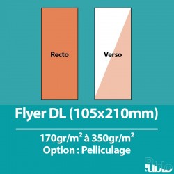 Flyers A6 Recto/Verso - 250gr - 350gr