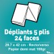 Dépliant A3 ouvert - 5 plis 24 faces