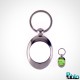 Porte clés ovale en acier