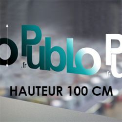 Adhésif lettre découpé hauteur 100 cm