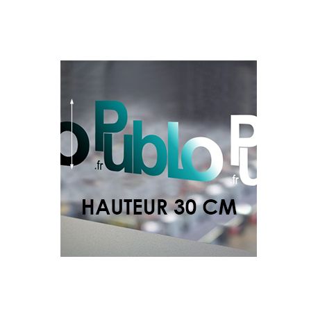 Adhésif lettre découpé hauteur 30 cm