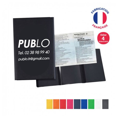 Porte carte grise personnalisé