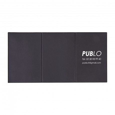 Porte carte grise PVC gomme