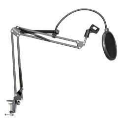 Neewer NW-35 Microphone Suspension Boom Scissor Arm Stand with Filter