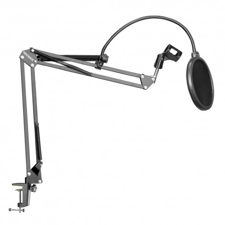 Neewer NW-35 Microphone Suspension Boom Scissor Arm Stand with Filter