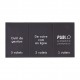 Porte carte grise PVC gomme