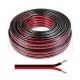 Câble audio HI-FI rouge/noir 2 x 0,75 mm²